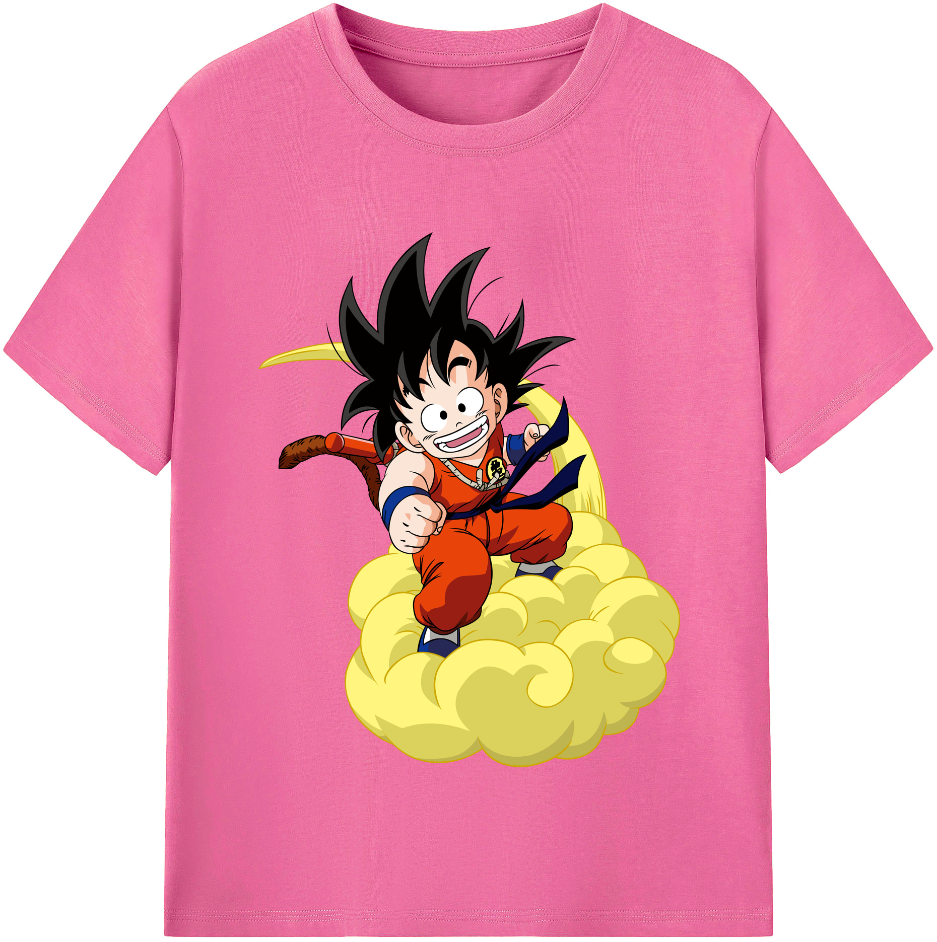 （画像用） ドラゴンボール 孫悟空（そん ごくう）Son Goku カカロット DRAGON BALL Kakarotto レディースカジュアルプリントTシャツ（綿100％）